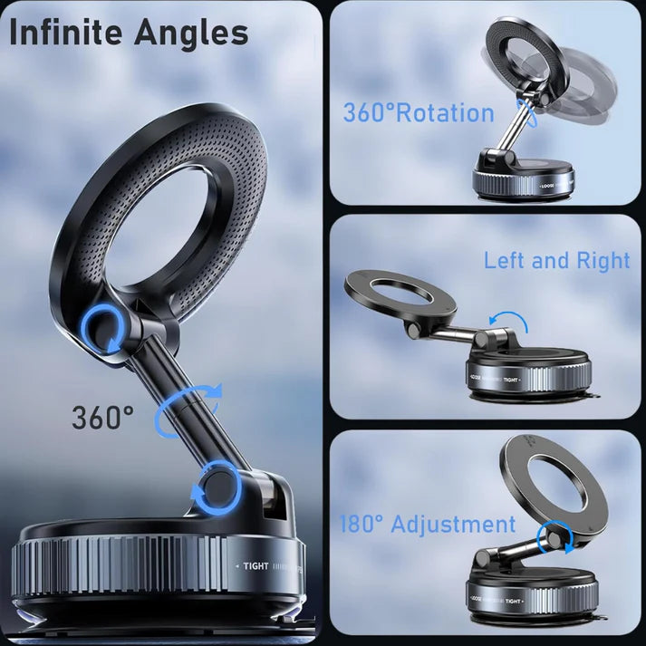 LuxMount™ 360 Vacuum Magnetic Car Mount