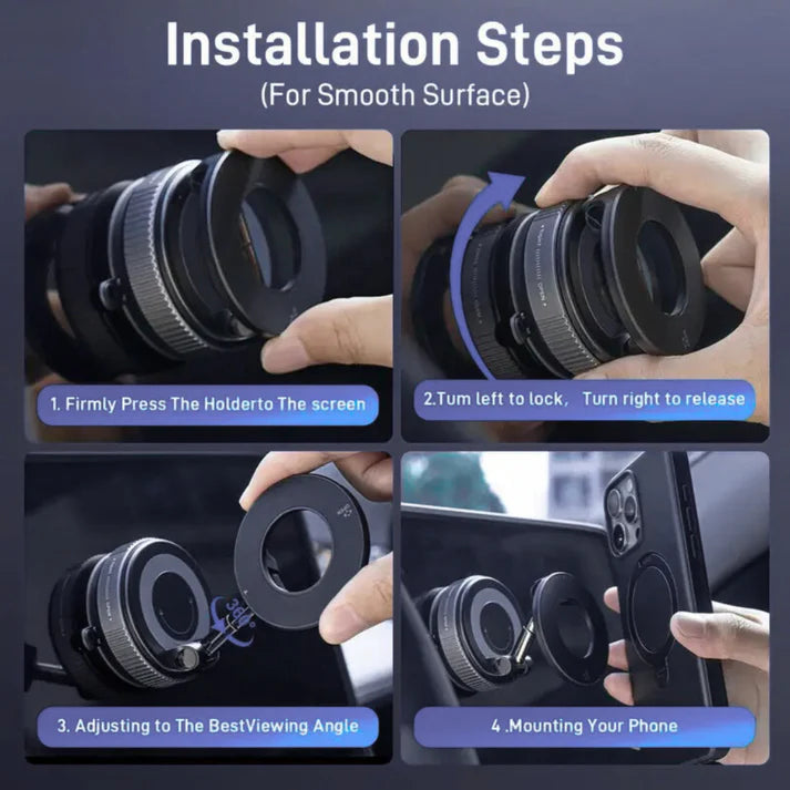 LuxMount™ 360 Vacuum Magnetic Car Mount