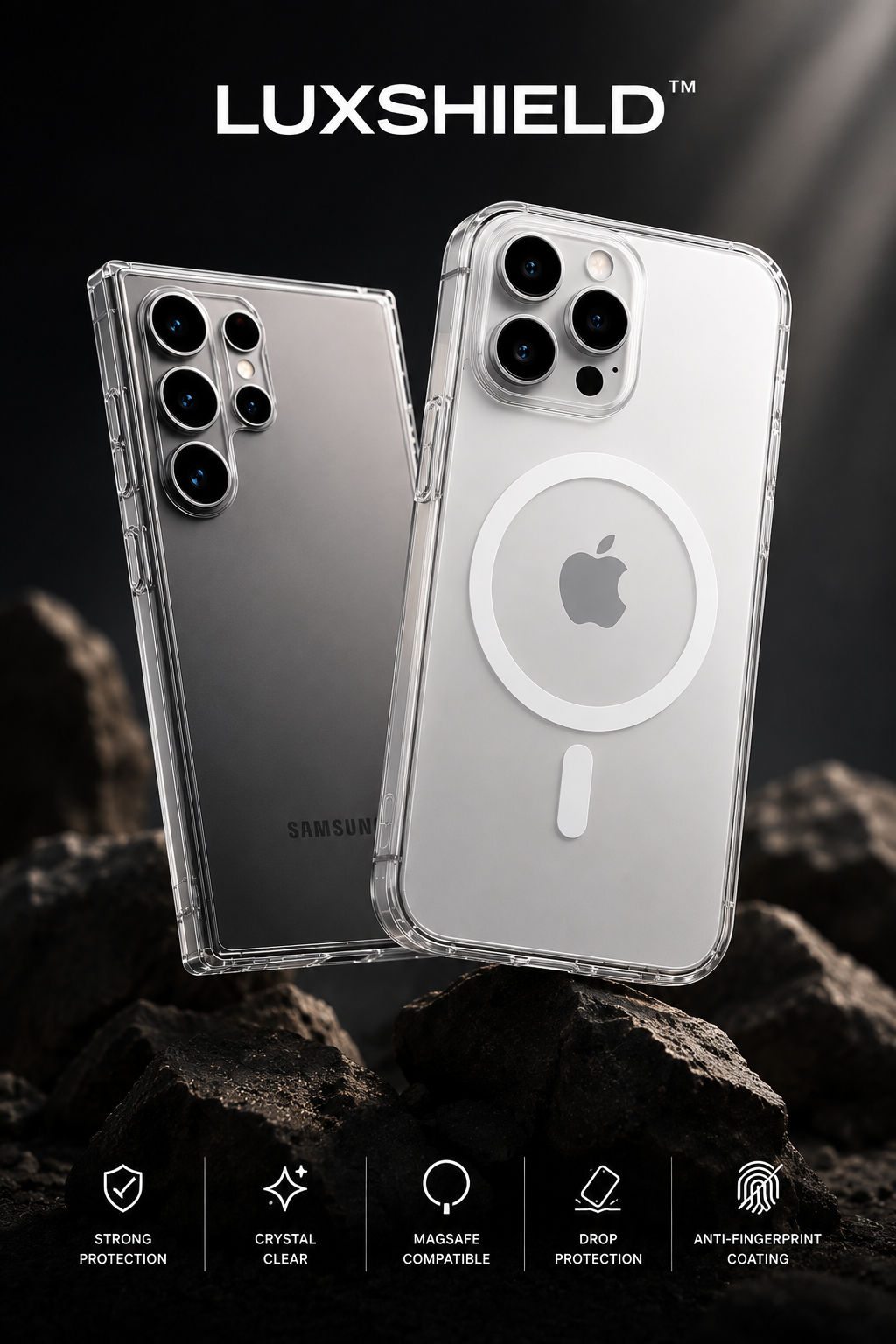 LuxShield™ Crystal Clear MagSafe Case | Anti-Yellow Protection
