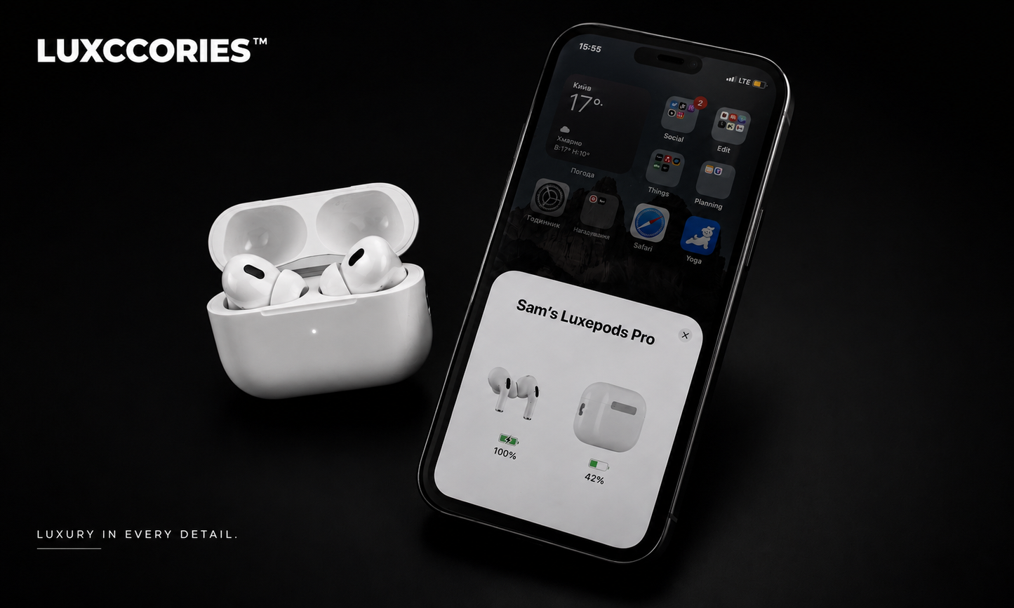 LuxePods Pro 2™ | ANC, Transparency Mode & Spatial Audio